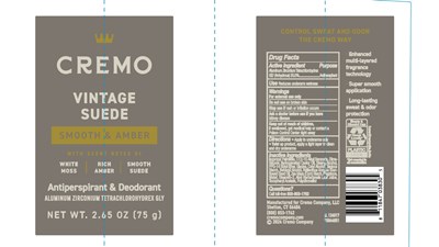 Front And Back Label (Cremo Vs Image)